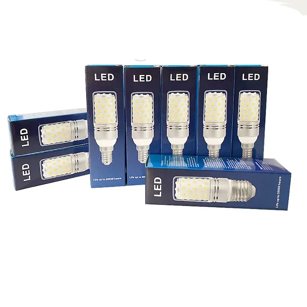 Melery-Ampoules de maïs LED E14, 16W, 160W, chaînes in347, lumière du jour, blanc, ci-après, vis Edison 1600Lm, 3 paquets