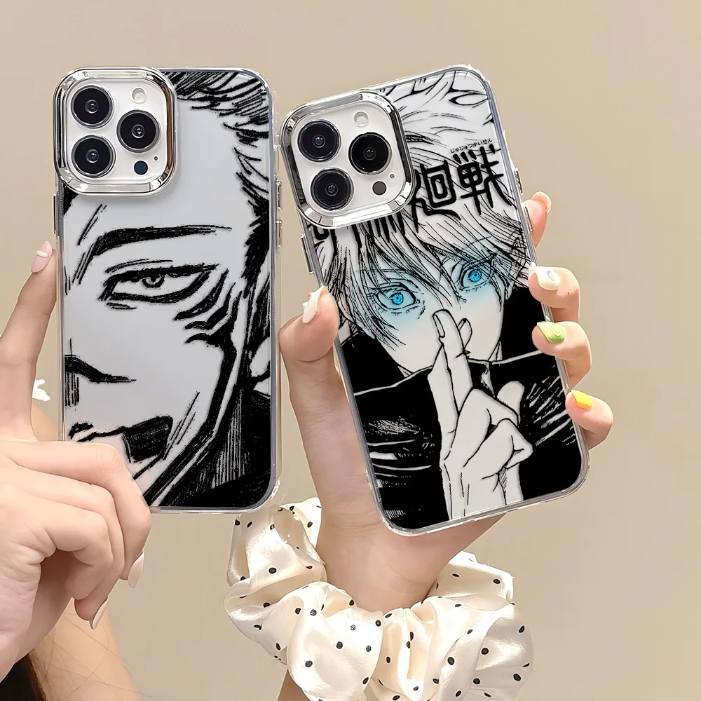 Anime Jujutsu Kaisen Handyhülle für Samsung Galaxy S25 S24 S23 S22 S21 S20 Note20 FE Ultra Edge Plus 4G 5G Transparente Abdeckung