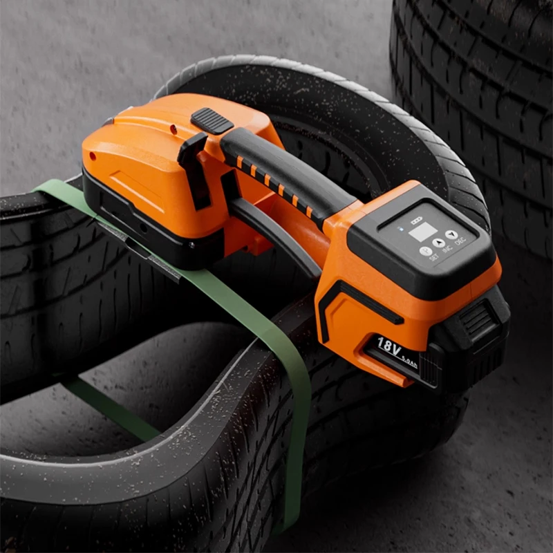 ربط كهربائي محمول مدمج ومريح، شريط فولاذي بلاستيكي أوتوماتيكي بالكامل، شريط PP، ربط مصنع الطوب الساخن #5