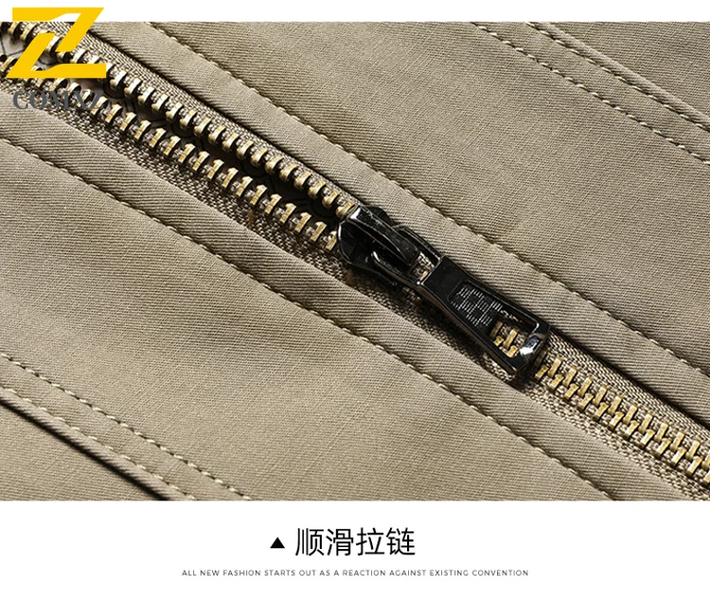 2025 New Autumn Brand Jacket Men's Classic Luxury Cotton Breathable Turn-down Collar Jacket Men Casual Business Solid Color Coat