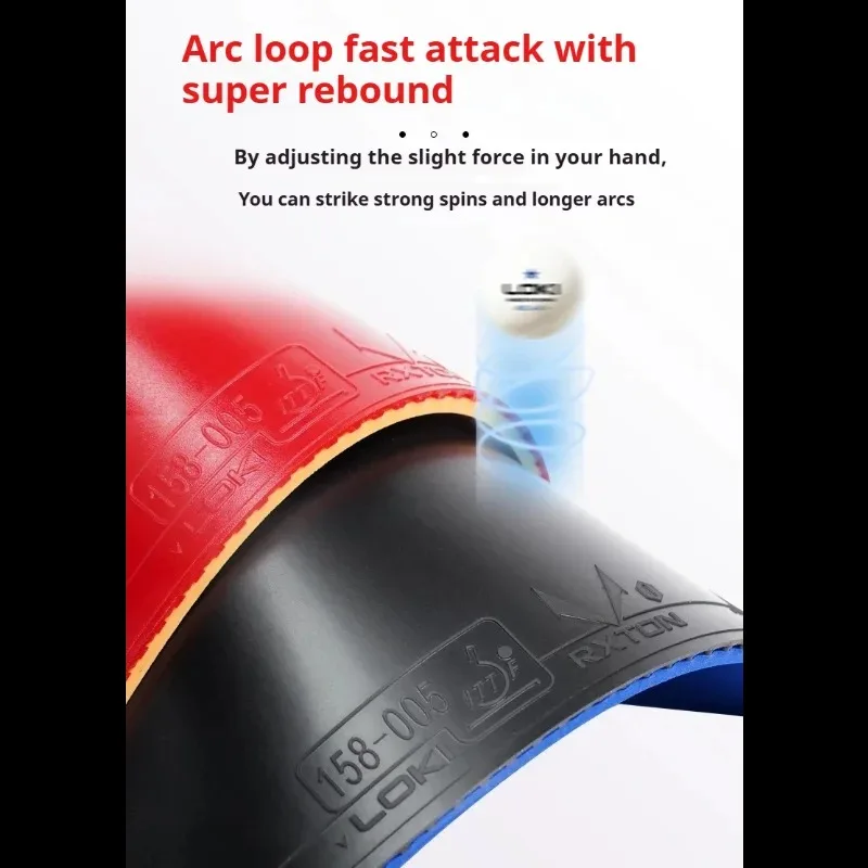 LOKI RXTON 1 Train Tischtennisbelag für Einsteiger – Tischtennisbelag für Freizeit und Anfängertraining – Detail 7