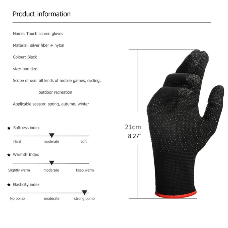 Tablet Screen for Touch Gloves For PUBG Sweat Proof Non-Scratch Sensitive for To