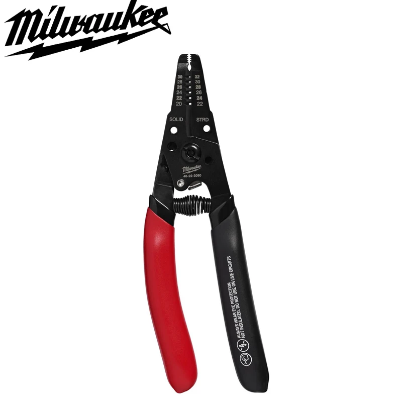 

Milwaukee 48-22-3080 20-32 AWG Low Voltage Dipped Grip Wire Stripper Cutter Multifunctional Hand Tool