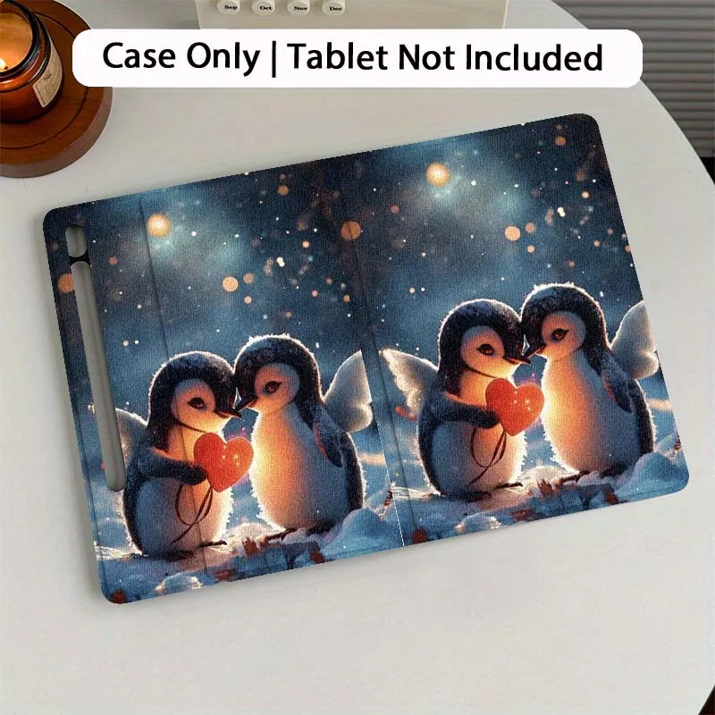 

Cartoon Penguin Snow Sunlight For Samsung Galaxy Tab S7 S8 S9 S10 FE Plus 12.4 13.1 Inch Tablet Case