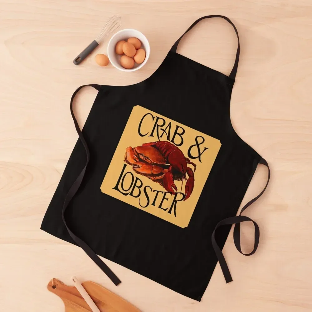 

Crab and Lobster Portwenn Apron Chef Accessory Kitchen Novel Kitchen Accessories Apron