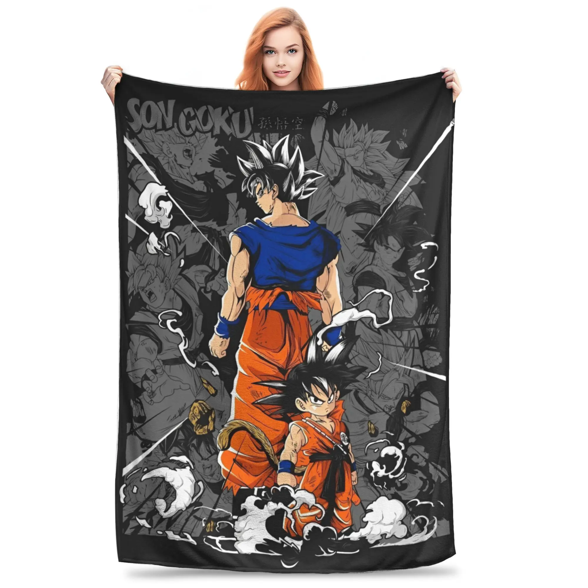 

Dragon Ball DragonBall anime Blanket Cozy Soft Throw Blankets for Sofa 50x60 Inch Multi-size Bedspread