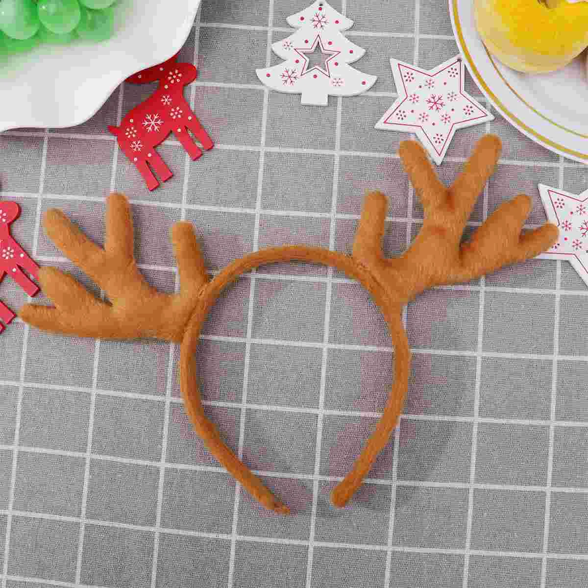 Antler Hair Accessary Headband Prop Faixas de Natal Aros Trajes de Halloween para Adultos