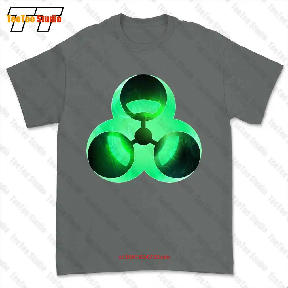 Biohazard Toxic Waste Symbol Green Cool Danger Warning Radioactive Logo T-shirt Tee T2B9