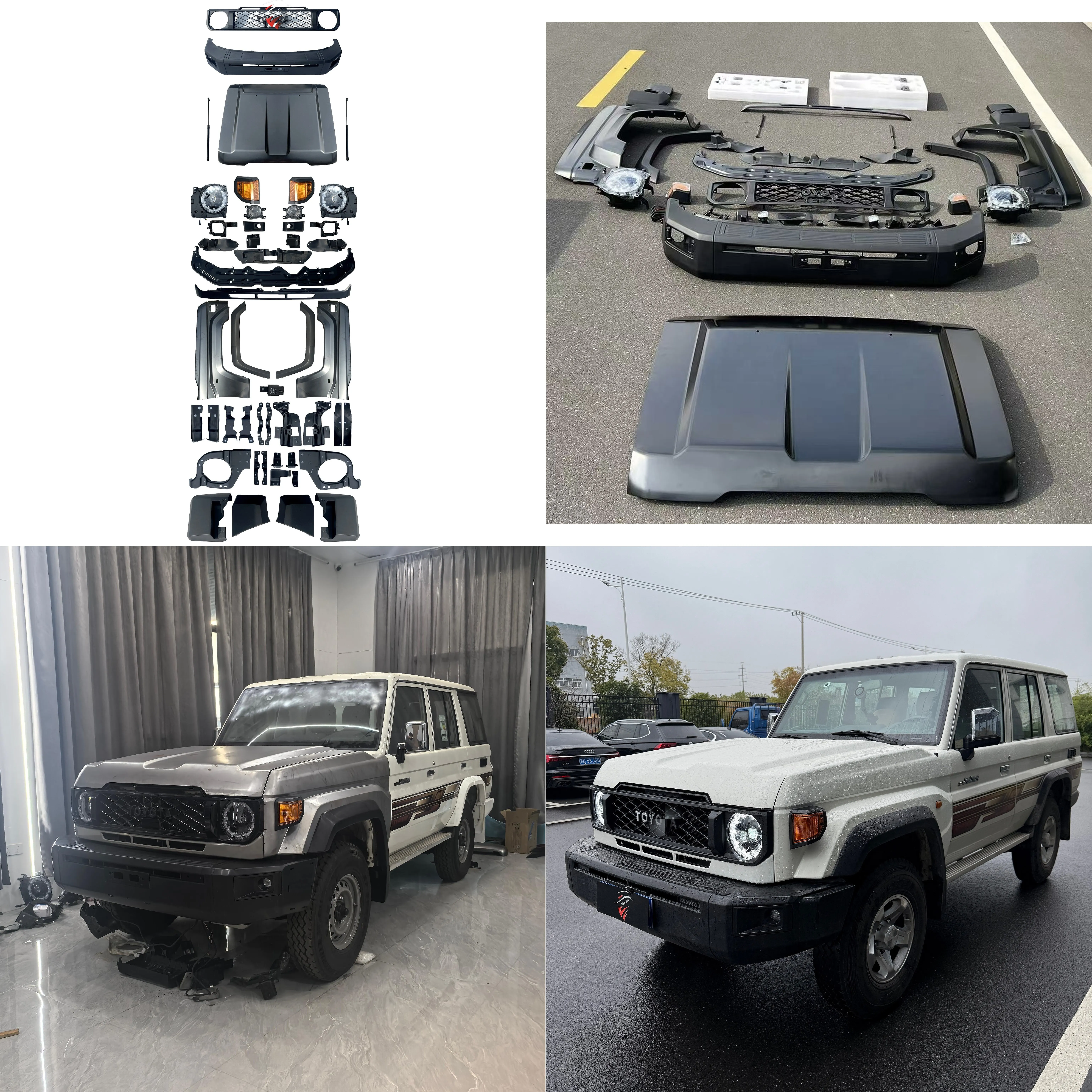 

Facelift Body Kit for Toyota Land Cruiser 70 Series 79 76 78 2024 Premium