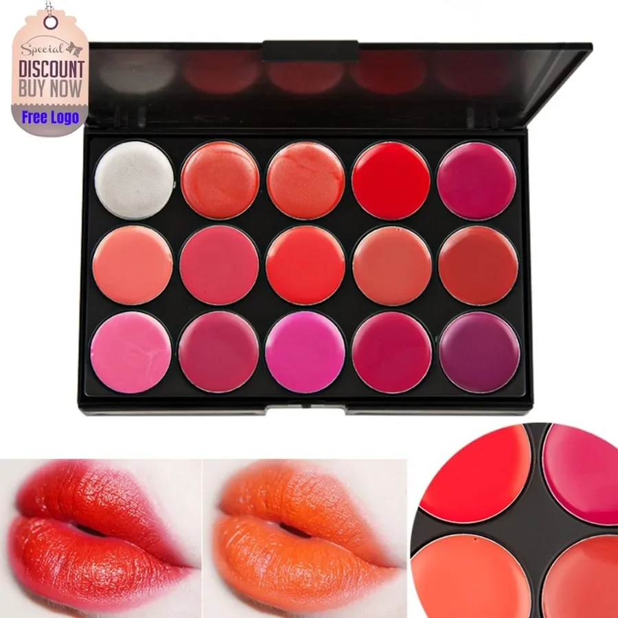 

Private Label 15-colors Moisturizing Lipstick Palette Hydrating Long Lasting Nourish Easy To Apply Non-fading Sexy Lips Makeup