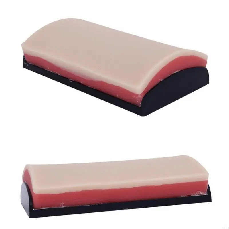 Y5LB 3 Skin Layer Silicone Suture Pad 4.13x7.08Inch Suture Practice Pad for Education