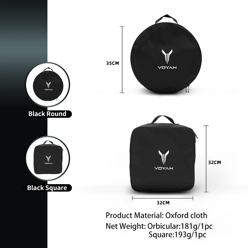 Oxford Cloth Car Charging Gun Storage Bag Trunk Small Storage Bag For Dongfeng Voyah Free Dreamer 2021 2022 2023