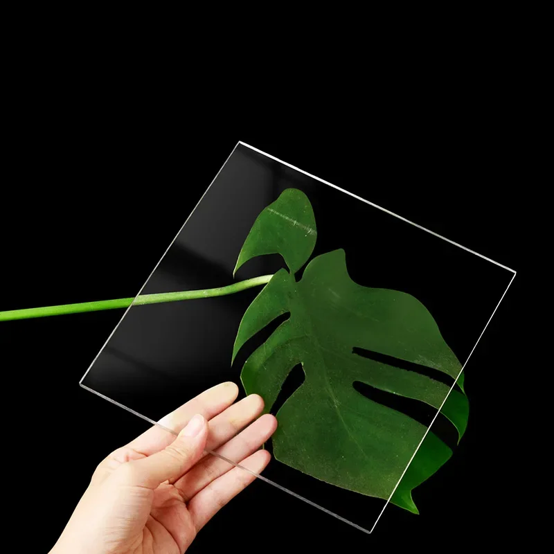 1-20Pcs Thick 1/1.5/2mm High Transparent Acrylic Plate PMMA Plexiglass Plastic Plate DIY Display Projects 50x50mm-500x500mm