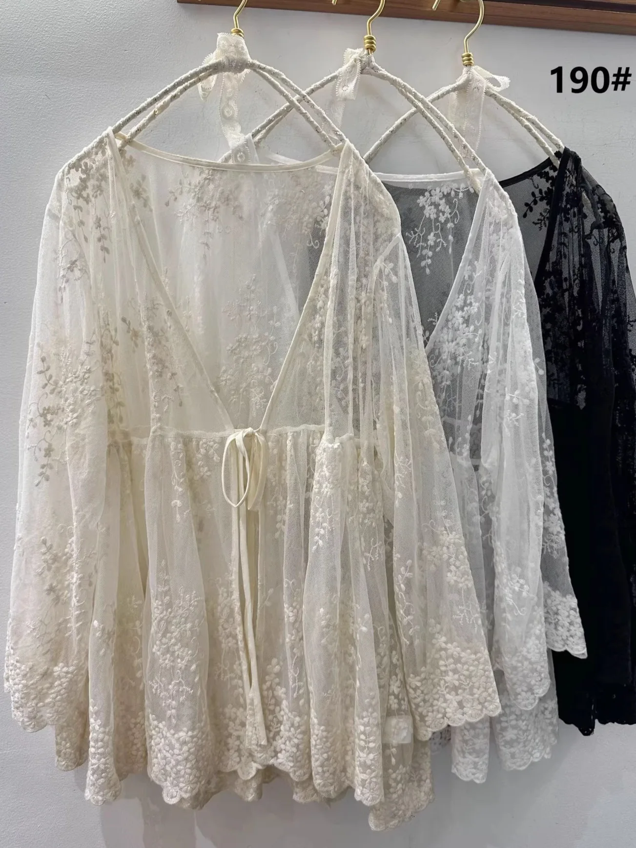 

Весна-Лето 2026: Новая коллекция женской кружевной верхней одежды – повседневный универсальный топ с вышивкой в корейском стиле, свободный крой, хлопок/полиэстер