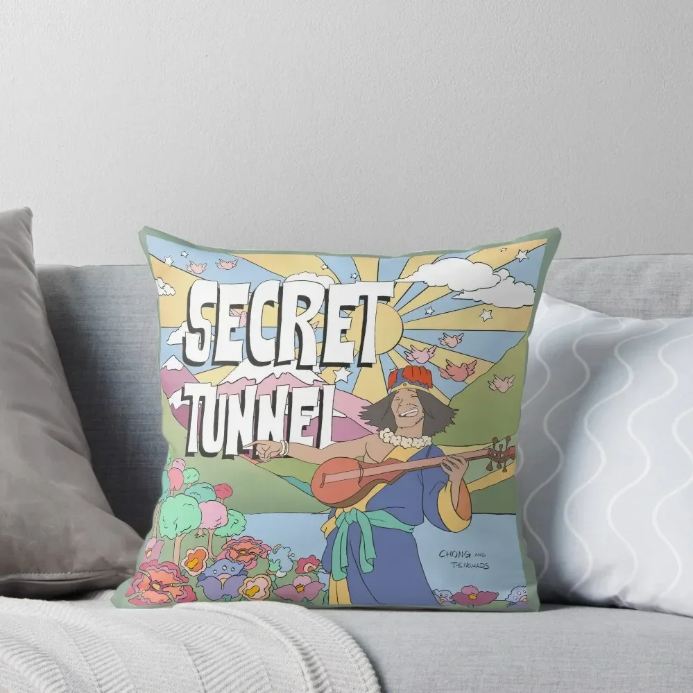 Secret Tunnel by Chong and the Nomads Album Cover Throw Pillow Luxury Pillow Case ornamental pillows Pillowcase pillow