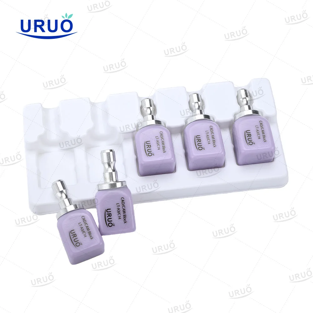 30pcs Dental Lithium Disilicate C14 Glass Ceramic Cubes Blocks disilicato di litio for CAD/CAM Dental Lab Materials LT/MT/HT
