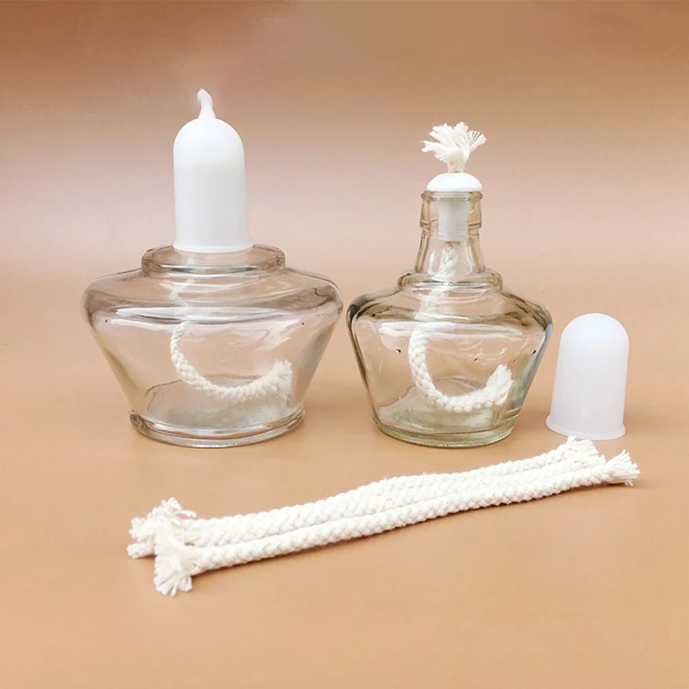 20 Pcs alcool cotone stoppino lampada a cherosene stoppini lanterna in corda per torcia Tiki