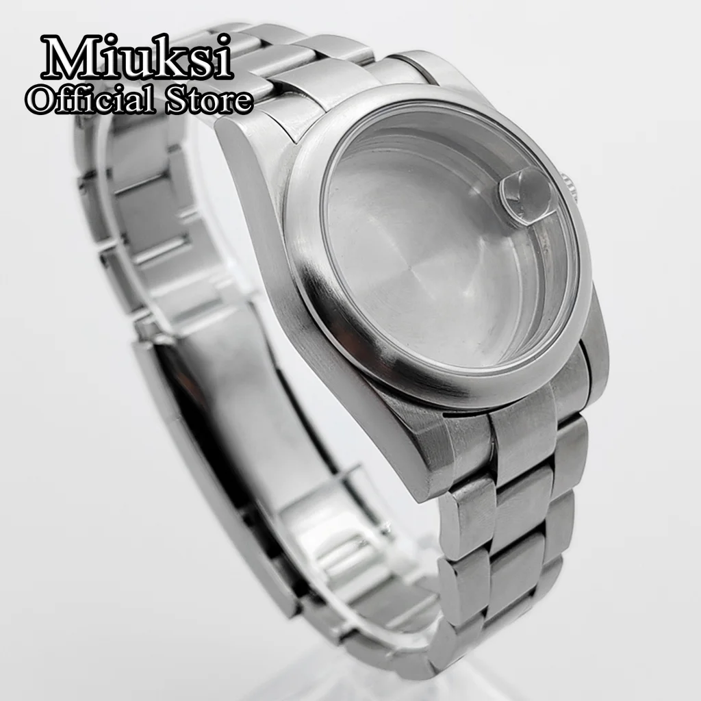 Miuksi 36mm/40mm Gebürstetes Uhrengehäuse Saphirglas Passend für NH35 NH36 ETA2824 2836 Miyota 8205 8215 PT5000 Mingzhu DG2813 Uhrwerk – Detail 4