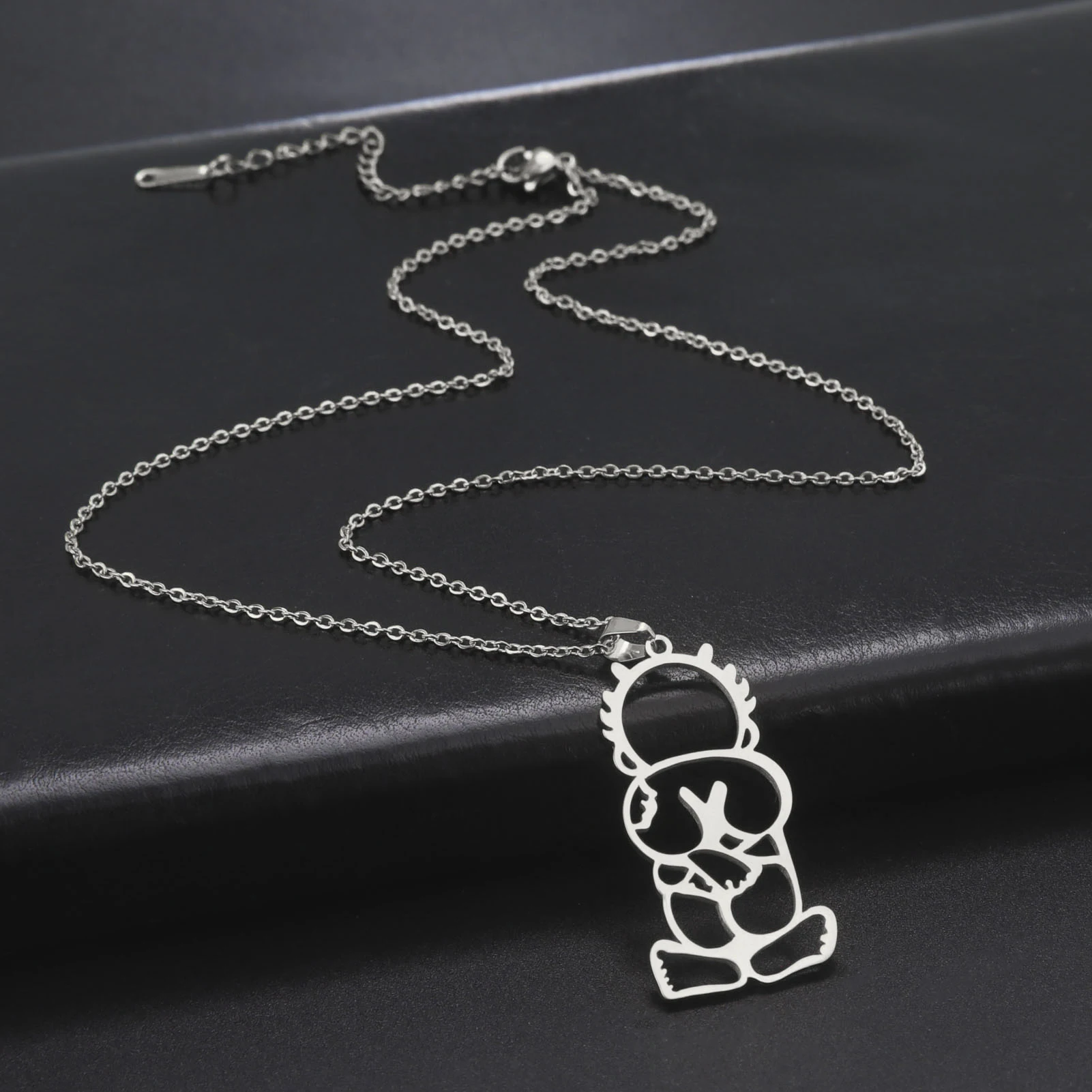 Cazador Stainless Steel Handala Hanzala Palestine Boy Pendant Necklace for Women Men Chain on Neck Gift Jewelry 2024 Wholesale