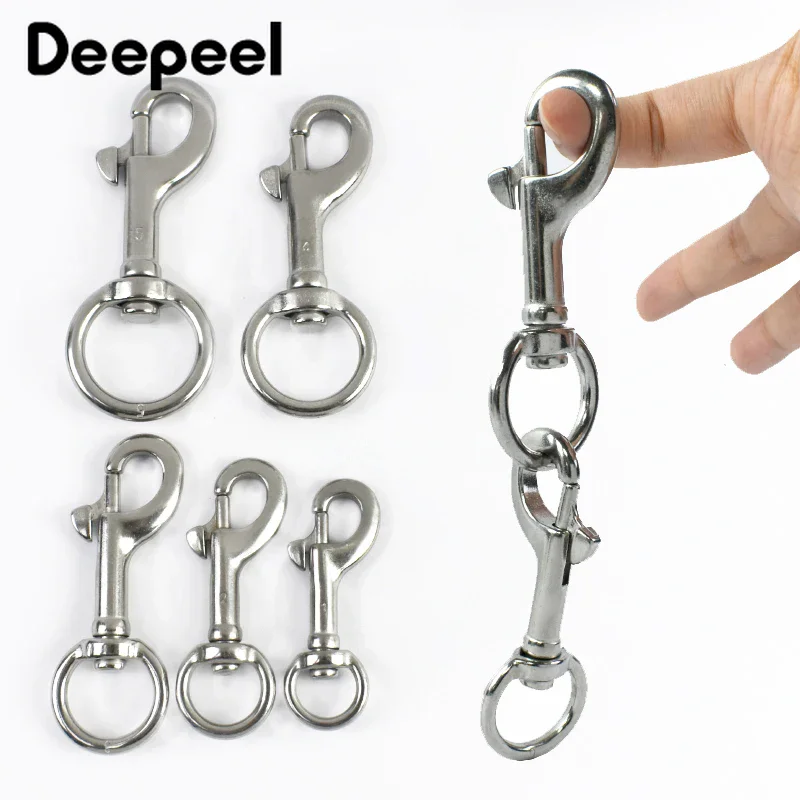 

1/2/5Pcs 316 Stainless Steel Buckles Bag Strap Snap Hook Metal Swivel Lobster Buckle Pet Collar Clasp DIY Hardware Accessories