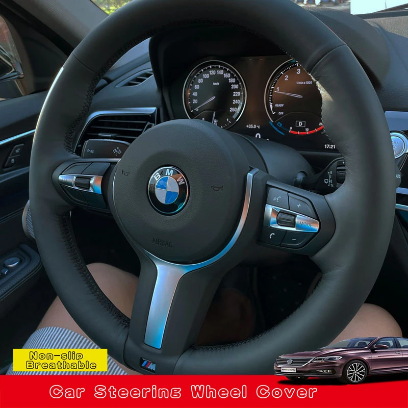 Customize Car Steering Wheel Cover For BMW M Sport F30 F31 F34 X5 F15 M50d X6 F16 M50d F20 F21 M135i M140i F32 F33 F36 X1 F48