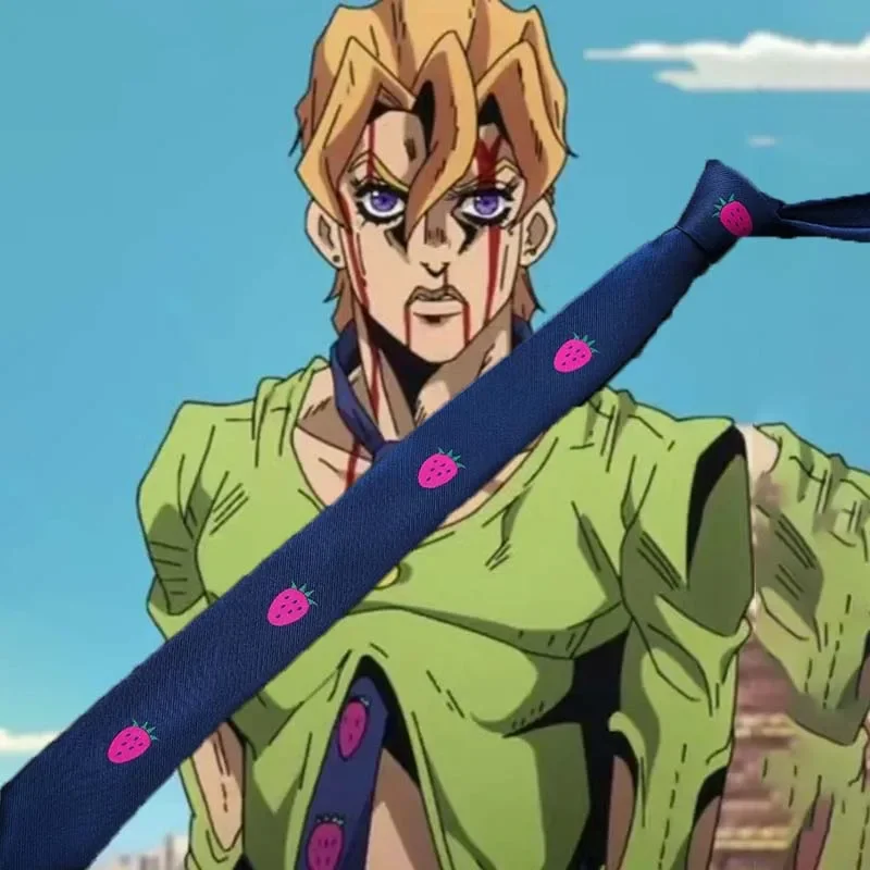 

Nouveau Аниме JOJO's Bizarre Adventure Fugo Pannacotta Kira fraise n 20:00ud papillon cadeau d'anniversaire рождественские аксессуары для косплея1