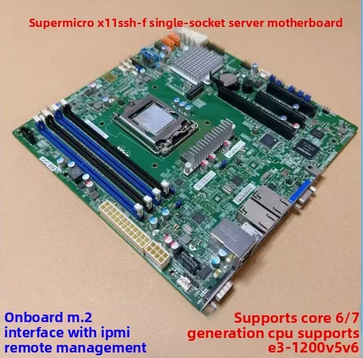 X11SSH-F workstation server main board 6th generation 7th generation X11SCL-F remote management