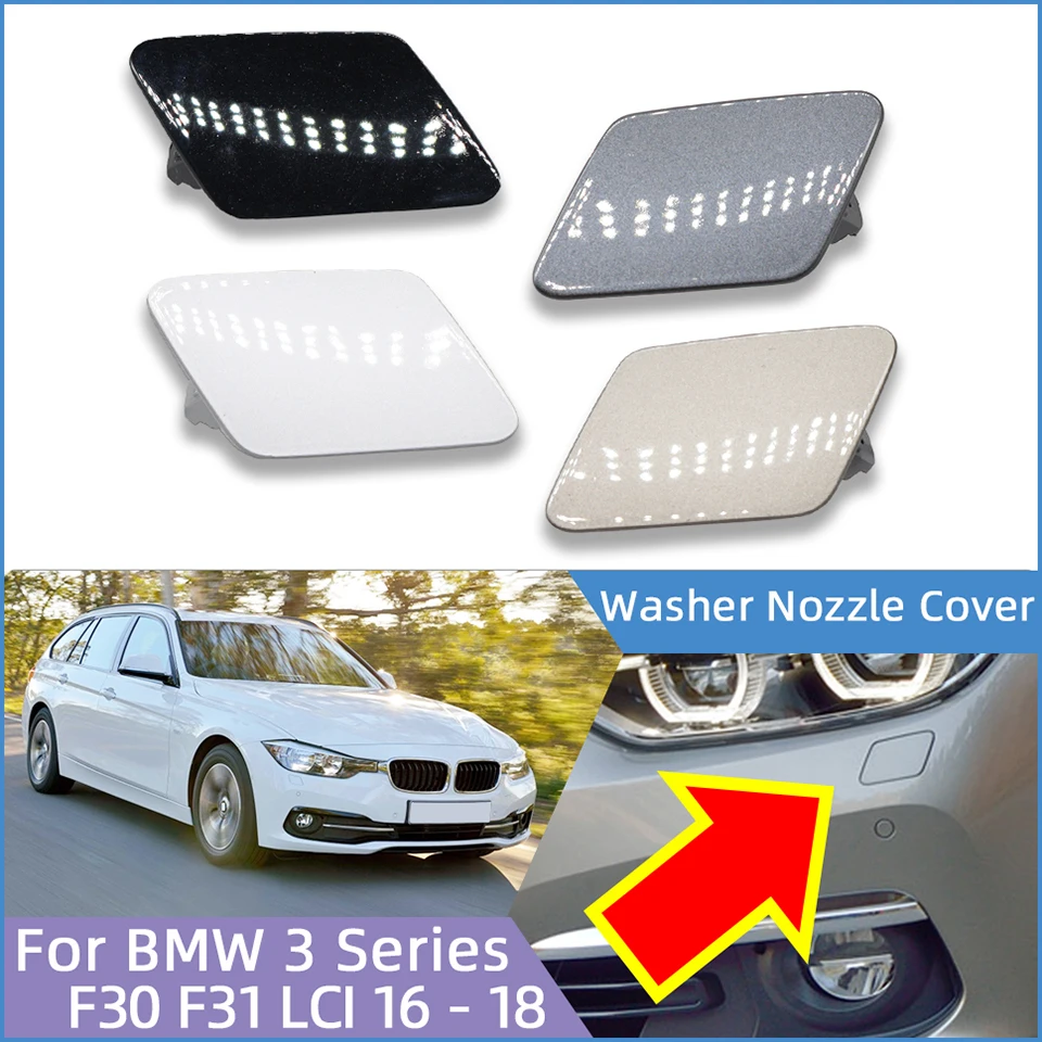 

High Quality Auto Front Bumper Headlight Washer Nozzle Cover Cap For BMW Series 3 F30 F31 LCI Ordinary Version 2016 2017 2018
