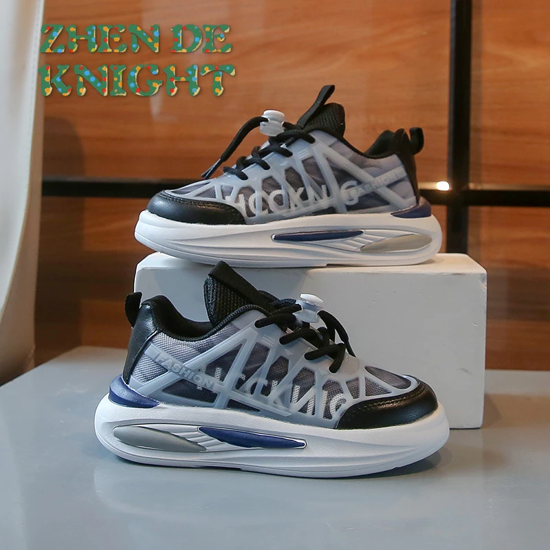 

Новинка 2023 года, спортивная обувь для девочек, детские кроссовки на нескользящей мягкой подошве, дышащие повседневные кроссовки, размер 21-30