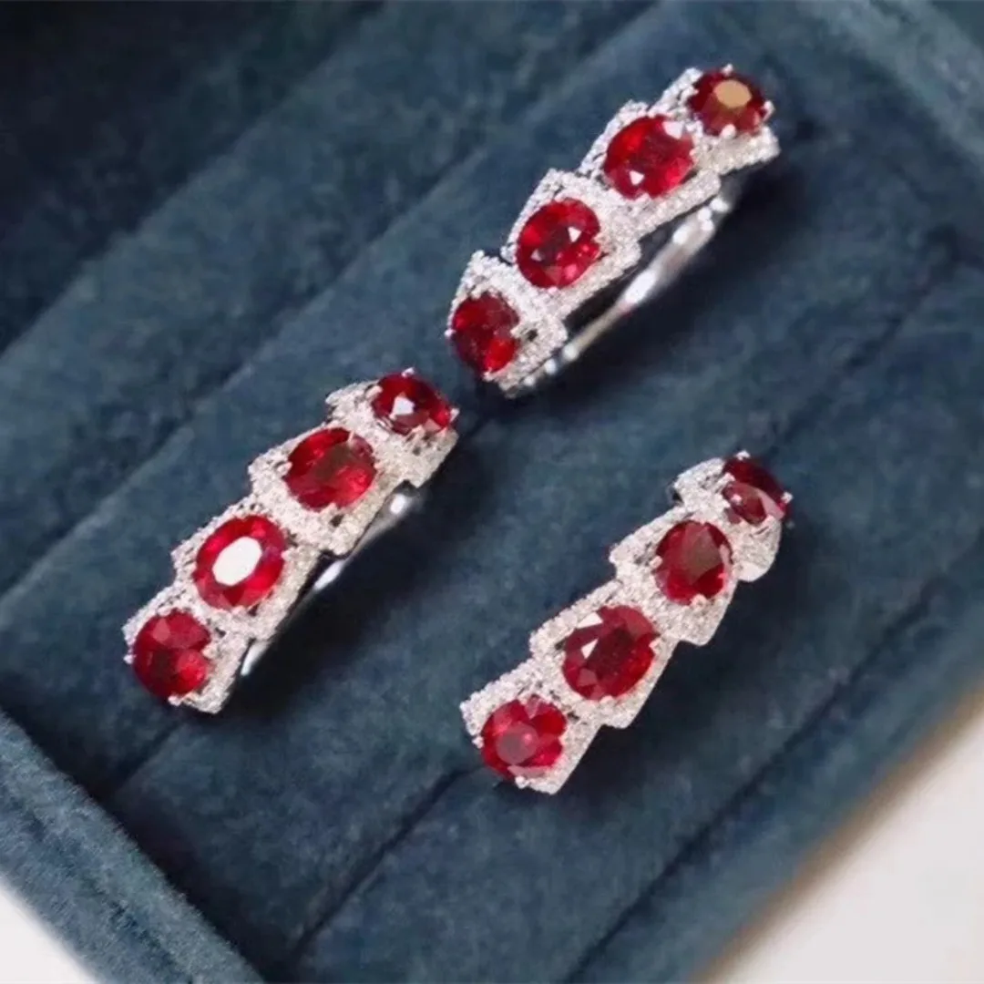 

Кольцо с натуральным Рубином, искусственное серебро, простой и изысканный стиль, рекомендовано владельцем