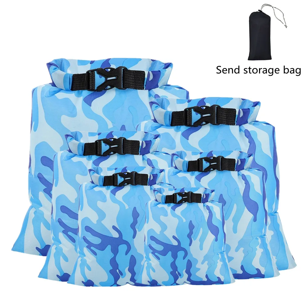 6PCS Waterproof Dry Bag Pack Sack Swimming Rafting Kayaking River Trekking Floating Sailing Canoing Boating Bags