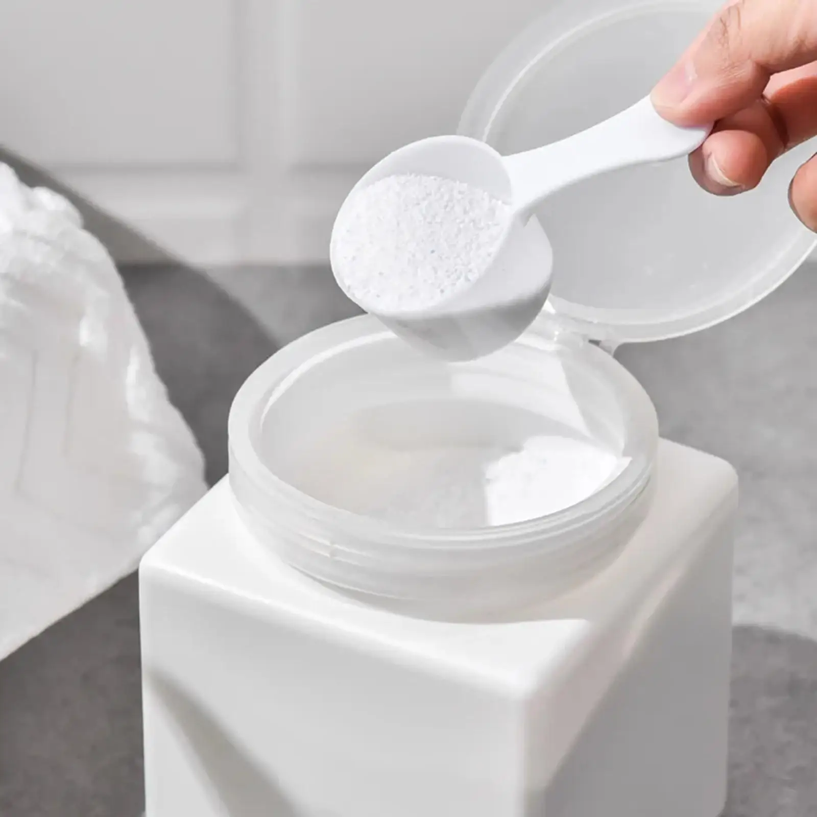 Washing Powder Container Modern Laundry Beads Container Laundry Powder Bin