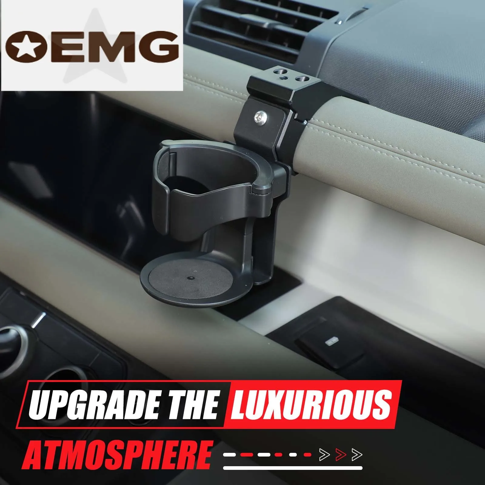 For Land Rover Defender 2020+ dashboard expansion water cup holder Car dashboard installation water cup holder Aluminum alloy 1p