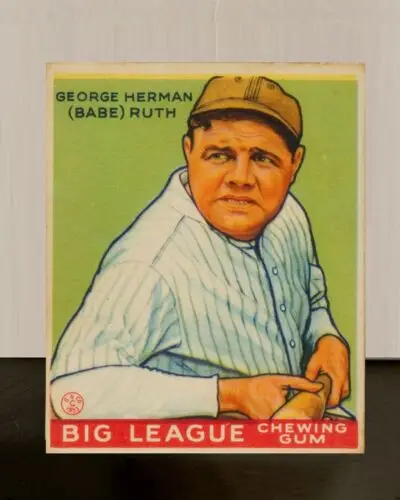 Baseball Babe Ruth Baseball Card 16 x 20 Baseball Art Rare Poster Vintage sign