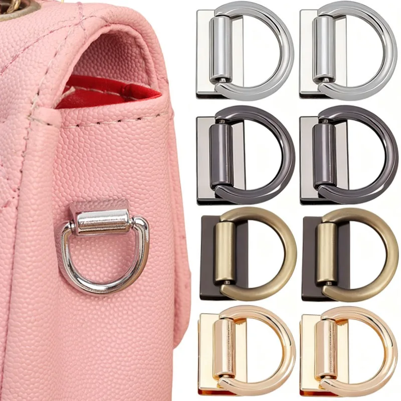 1/8 шт., D-образное кольцо, пряжка, 8 шт., боковой зажим для сумки, винтовой разъем, ремешок для сумки, фурнитура, аксессуары «сделай сам», для изготовления кожаных изделий
