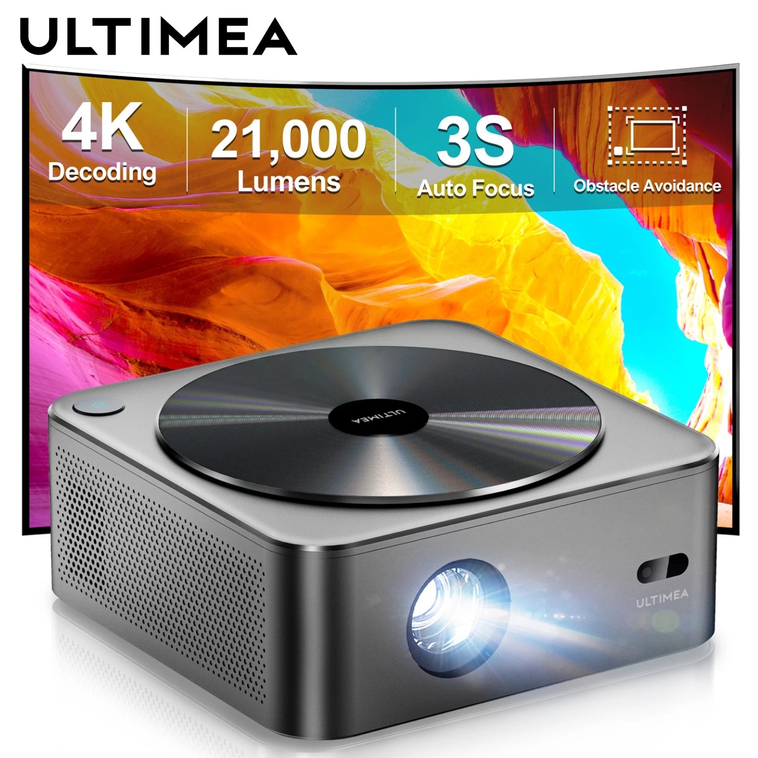 ULTIMEA Apollo P40 Native 1080P Full HD Projector, 4K Support
