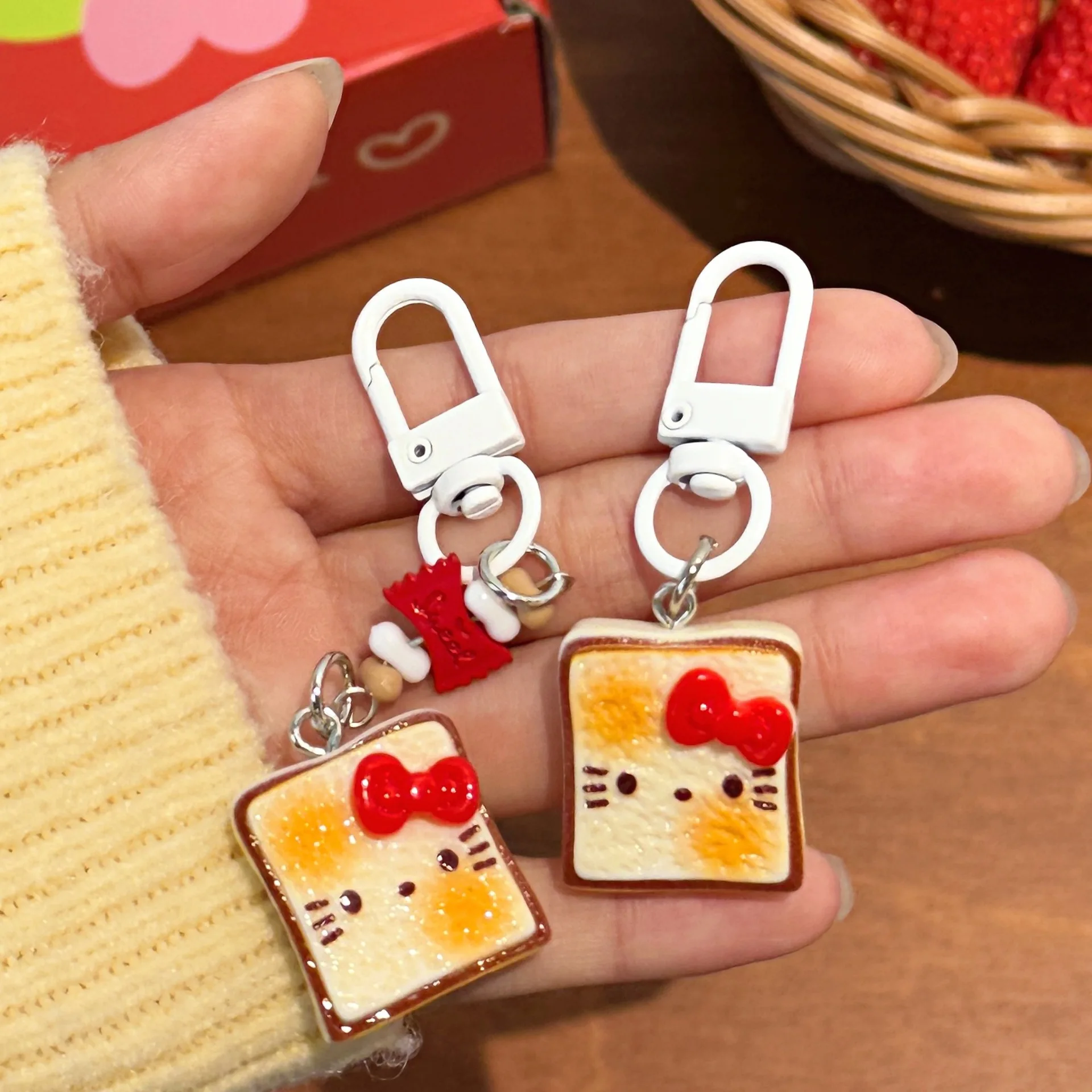 5/10 Pcs Sanrio Hello Kitty Cute And Creative Toast-Shaped C