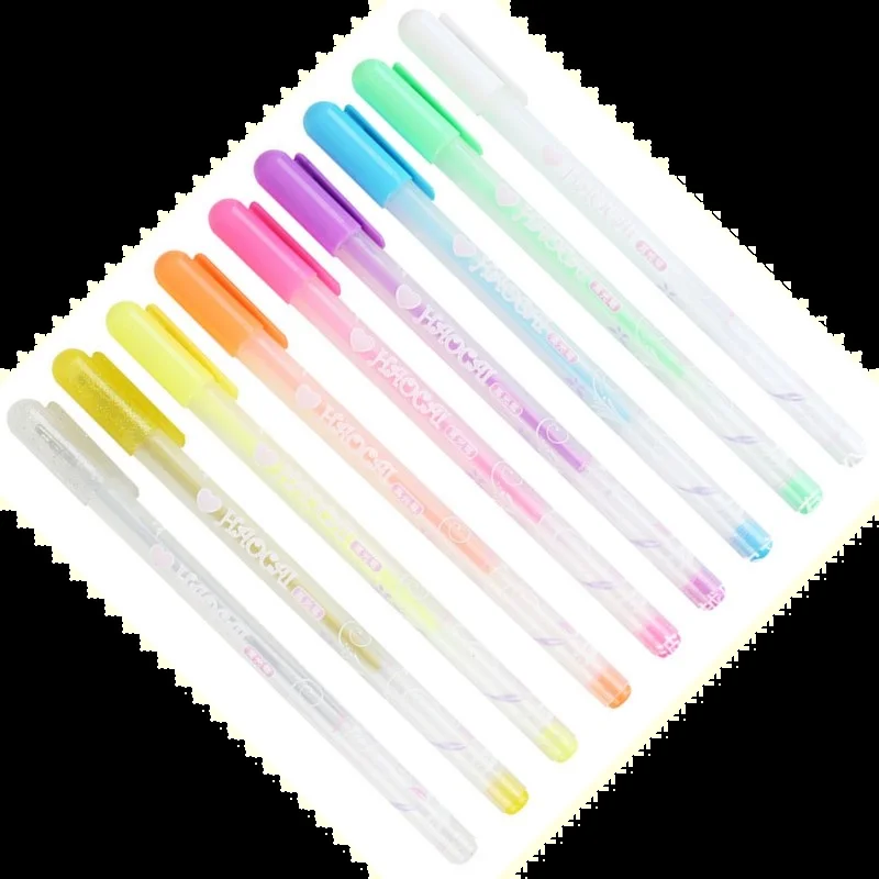 

9pcs Color Highlighter Pen Artist Comic Painting Art Graffit Tool School Office Supply Drawing Stationery Student Gift MP31