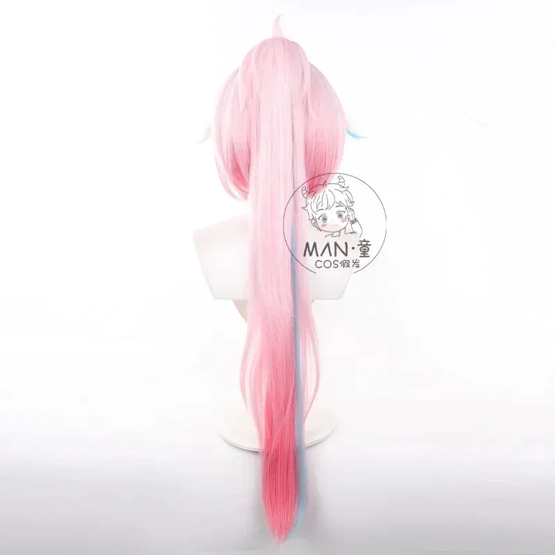 2025 aaa 게임 혼카이:스타 레일 여성 라파 100cm 코스프레 타투 핑크 롱 가발 내열성 헤어 할로윈 파