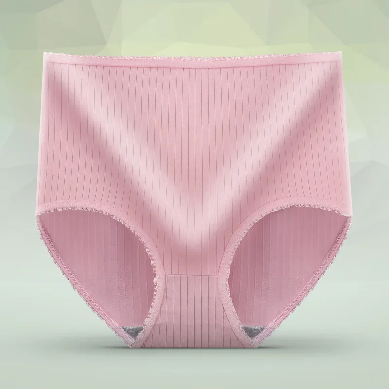 Unterwäsche Damen Plus Size Höschen Einfarbige Slips Nahtlose hohe Taille Bauchheben Dessous Bequeme Unterhose