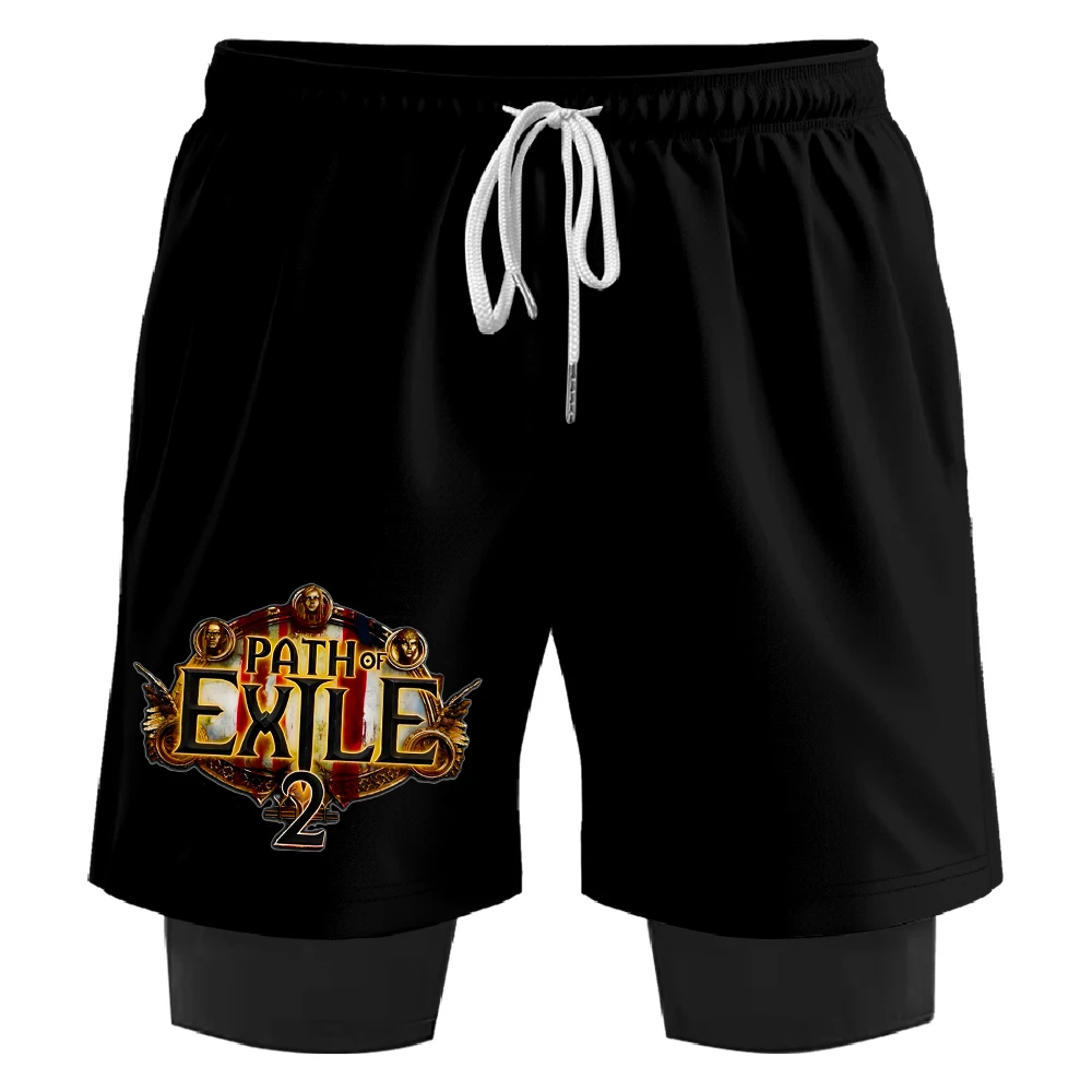 

Path of Exile 2 Sweatshorts Women Men's 2 in 1 Running Shorts Basketball Pants Harajuku Streetwear Outdoor Sportwear