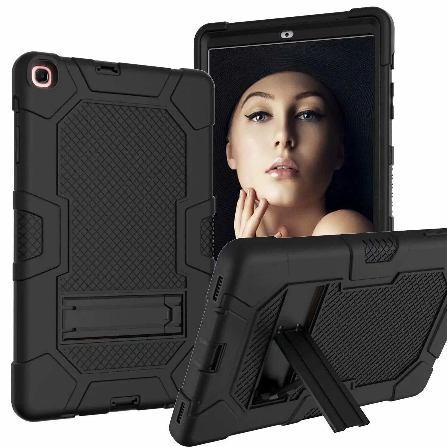 

For Samsung Galaxy Tab A9 Plus A8 10.5 X200 Case Funda Stand Cover A7 10.4 T500 A7 Lite 8.7 T225 S6 Lite A8 T295 with Kickstand