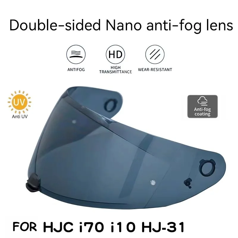 Helmet Visor for  HJC i70 i10 HJ-31 Motorcycle Double-sided Nano Anti-fog Lens Shield Motorbike Accessorie Winter lenses Glasses