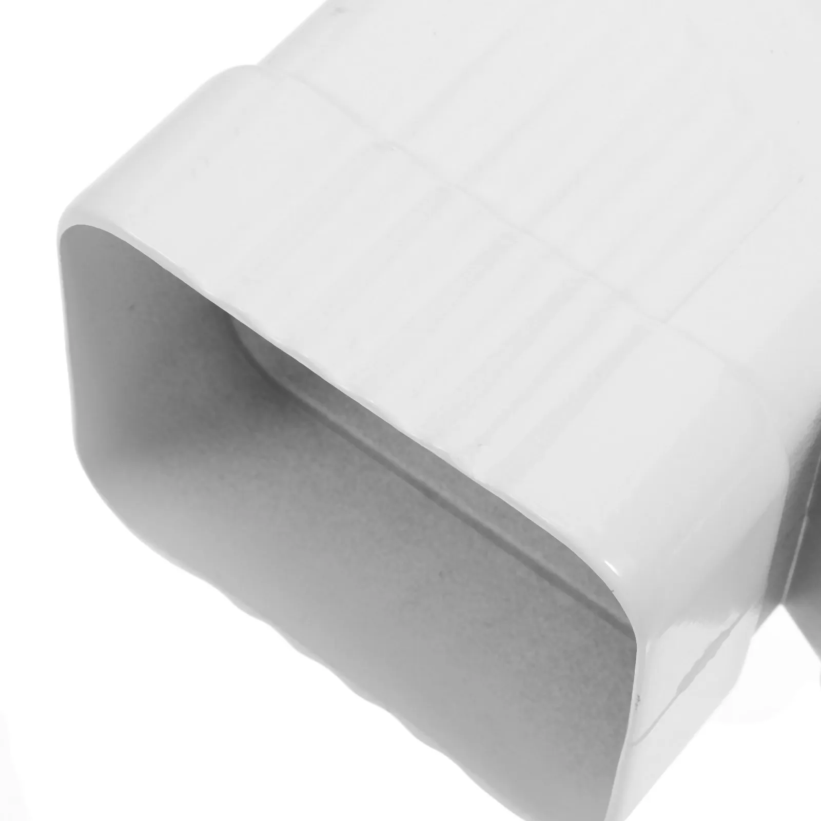 Downspout Gutter Y Connector Rainwater Drainage Y Fitting 2.36x3.15 Exterior Residential Roof Runoff Extension Accessory White