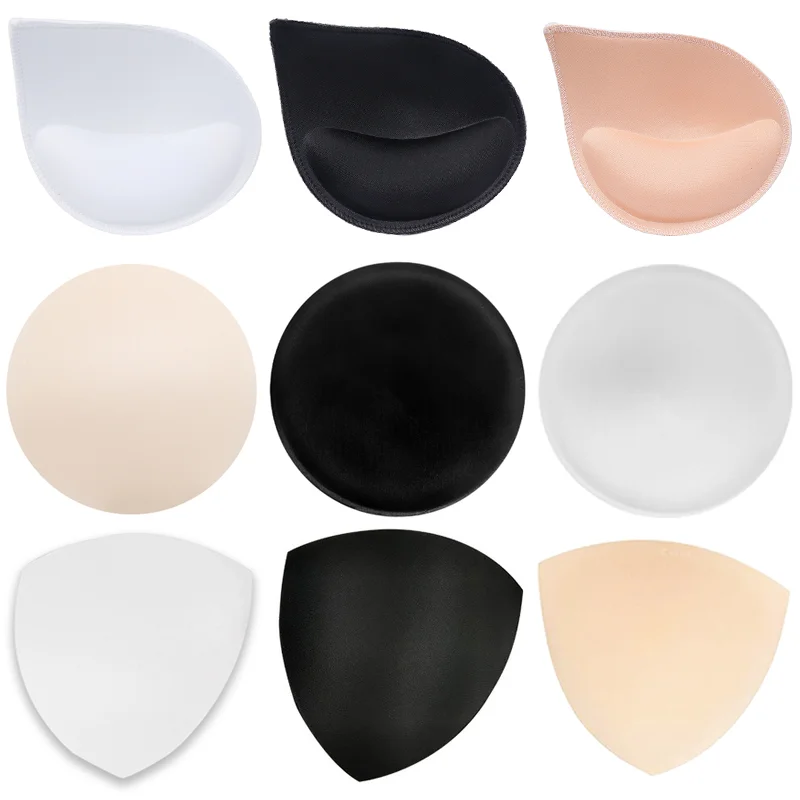 3D Thickened Bra Insert Pads Removable Sponge Bra Pads Inserts Push Up Pads Bra Foam Pad Sports Bra Pads for Women Accessories