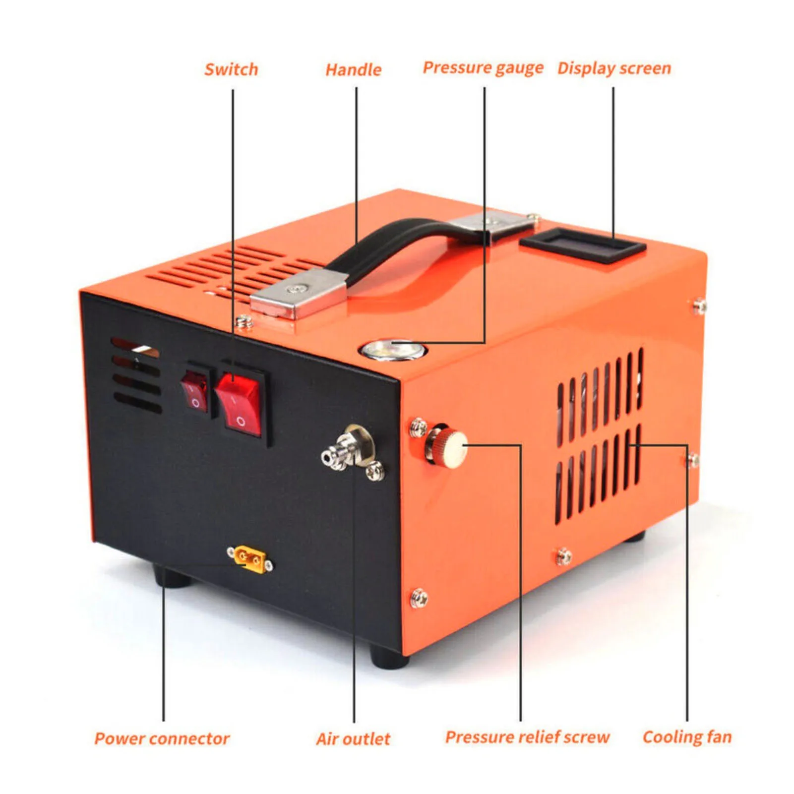 Bomba de alta presión Convertidor de potencia incorporado DC 12V para bomba de automóvil