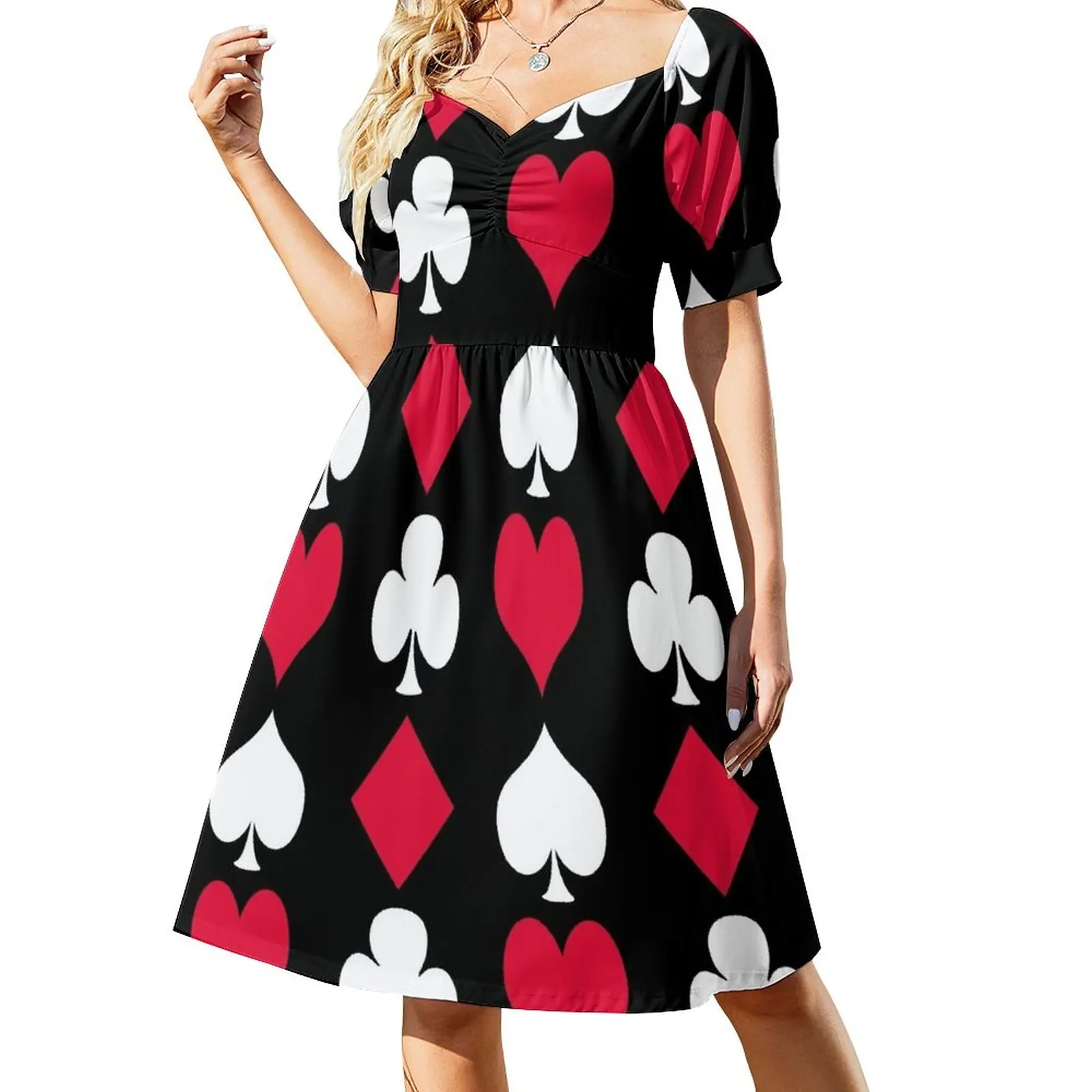 Playing Card Suits Inverted Sleeveless Dress long dresses for women Dresses gala