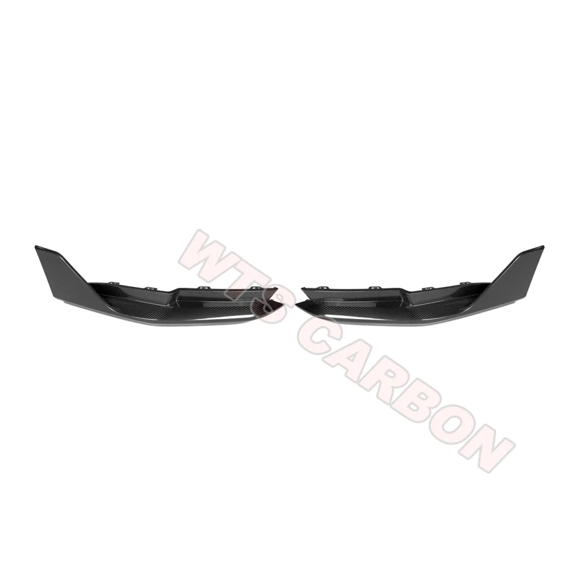 MP Style  Dry Carbon Fiber Replacement Car Rear Bumper Canard Splitters For BMW G80 M3 Diffuser Lip Flaps Protector Corner