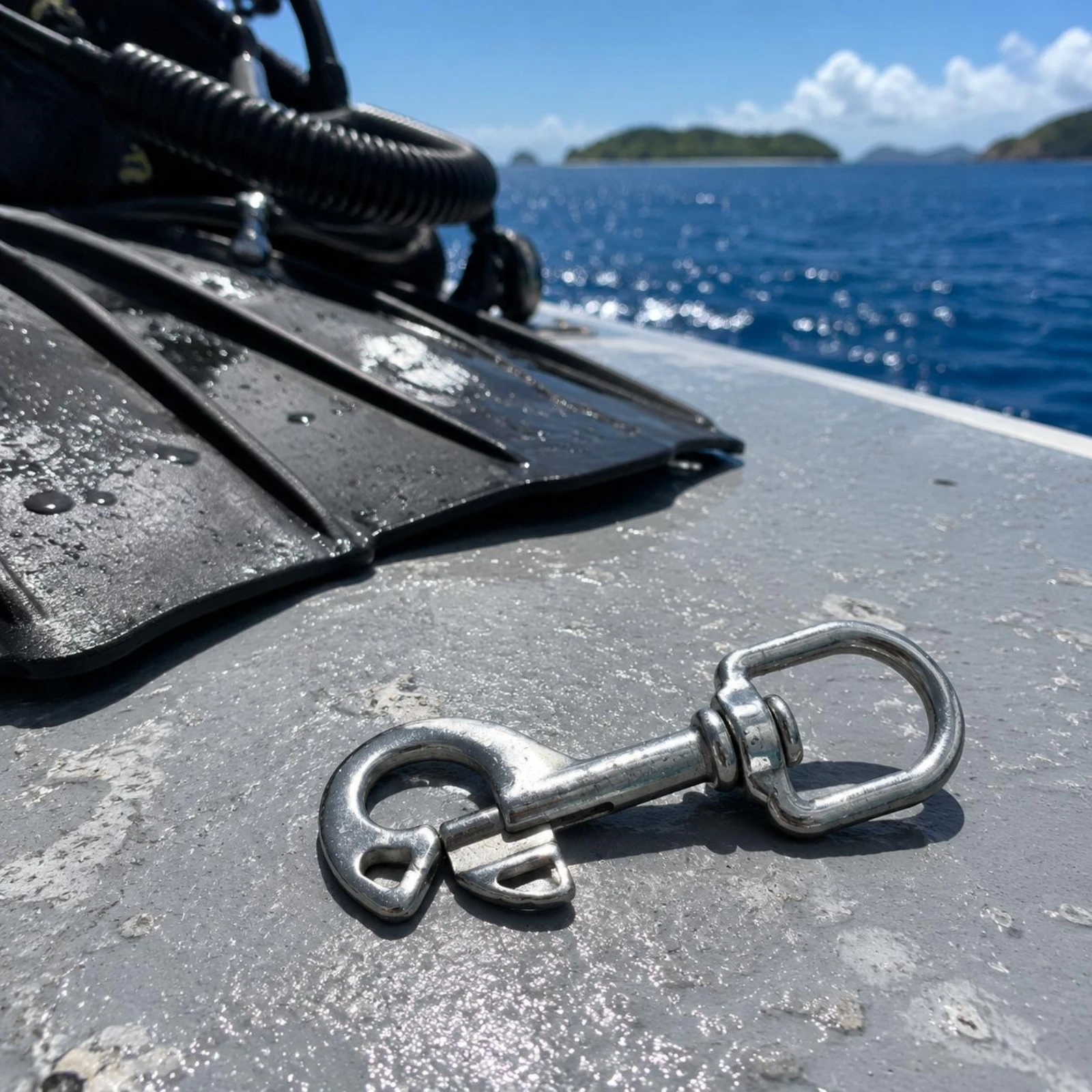 Diving Hook Corrosion-Resistant Elastic Gate Hook Dive Gear Compact Sports Equipment Easy to Use for Back-Inflate BCD