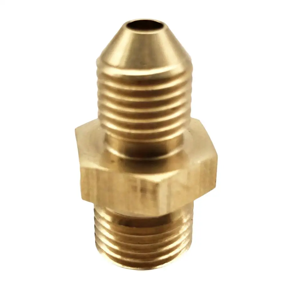 AN4 4 1/2-20 UNF Male Fitting Straight Adapter Aluminum Brass